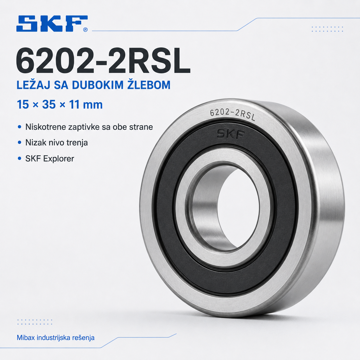 Lezaj SKF 6202-2RSL