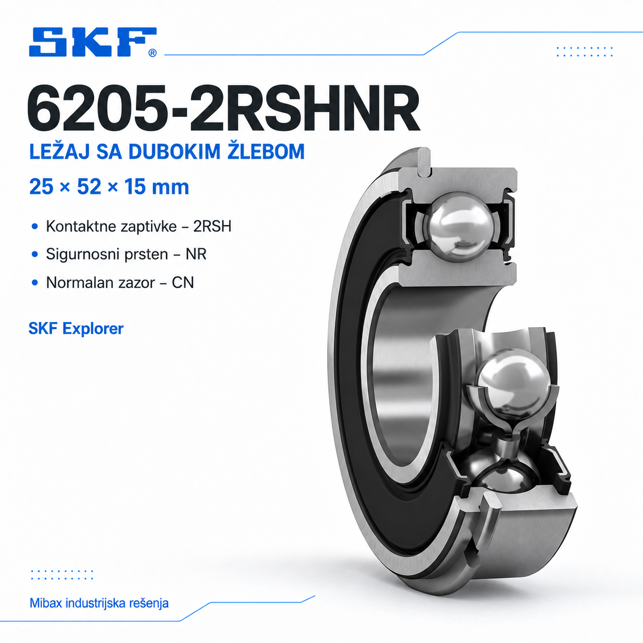 Lezaj SKF 6205-2RSHNR
