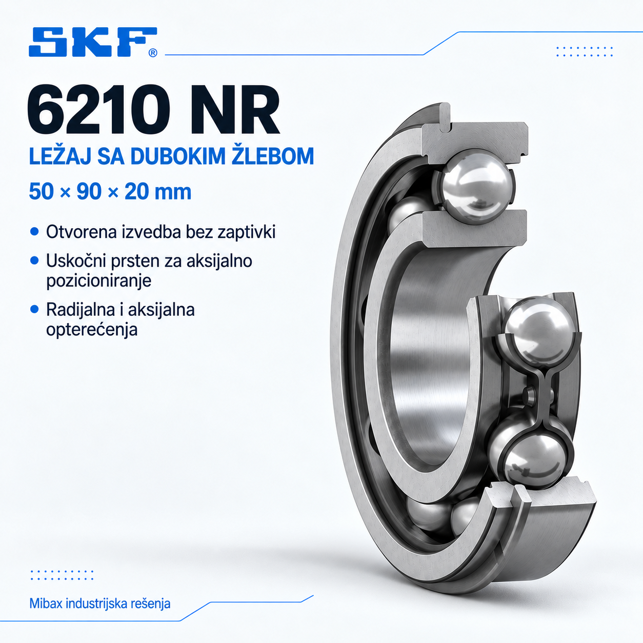 Lezaj SKF 6210 NR