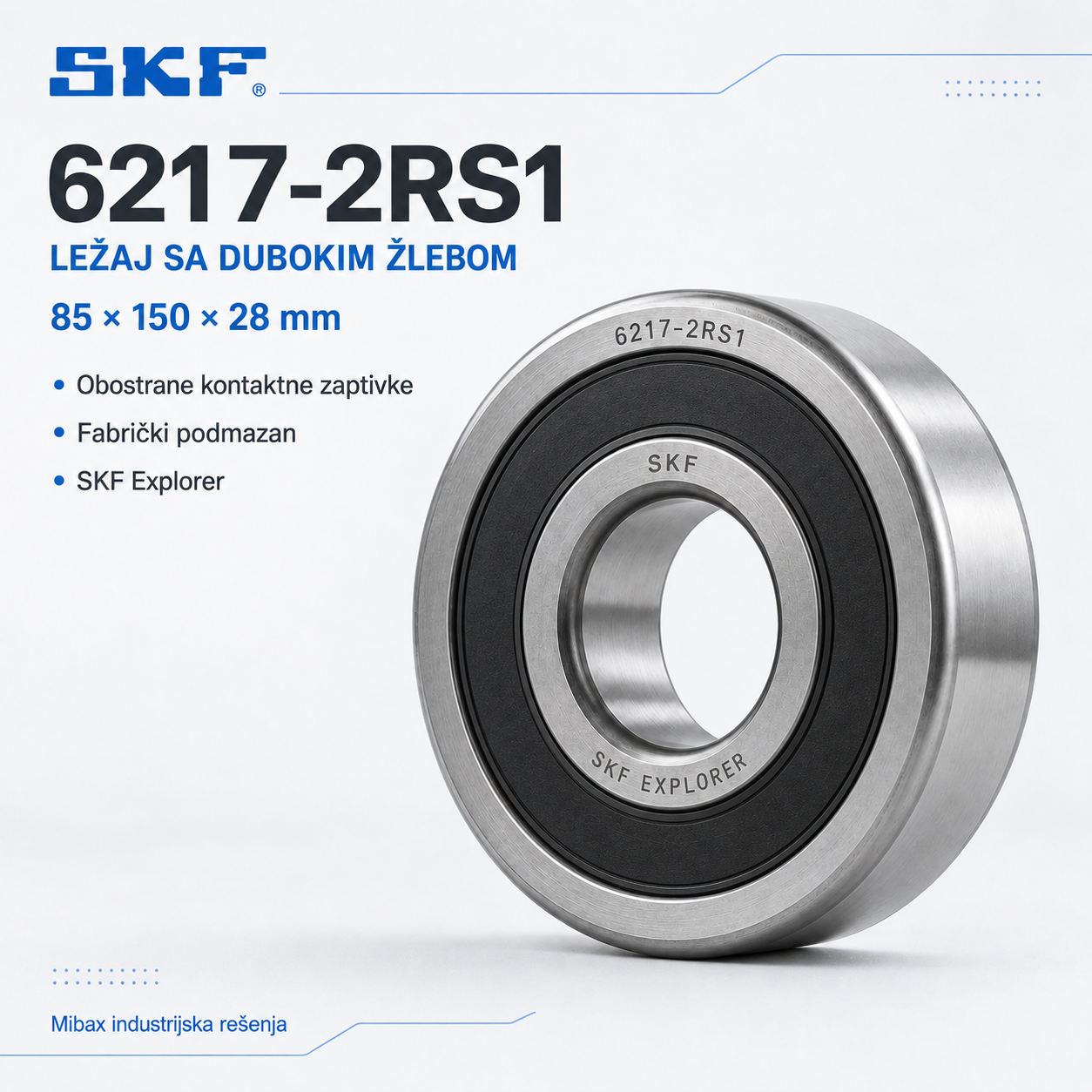 Lezaj SKF 6217-2RS1