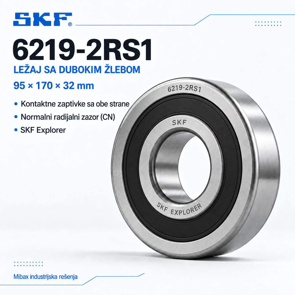 Lezaj SKF 6219-2RS1