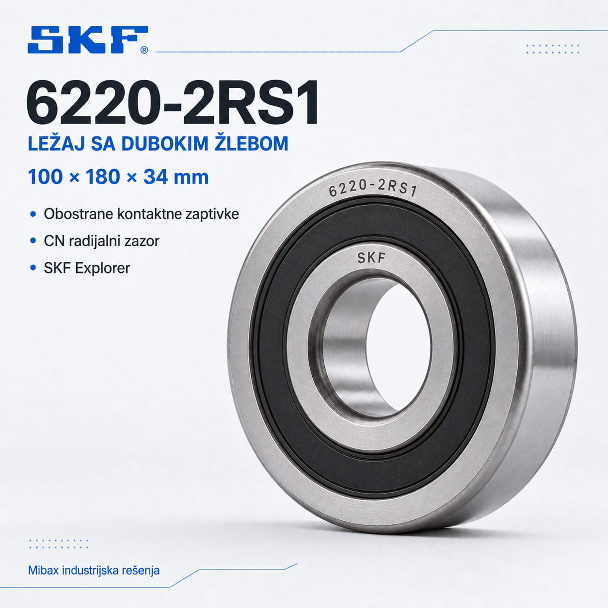 Lezaj SKF 6220-2RS1
