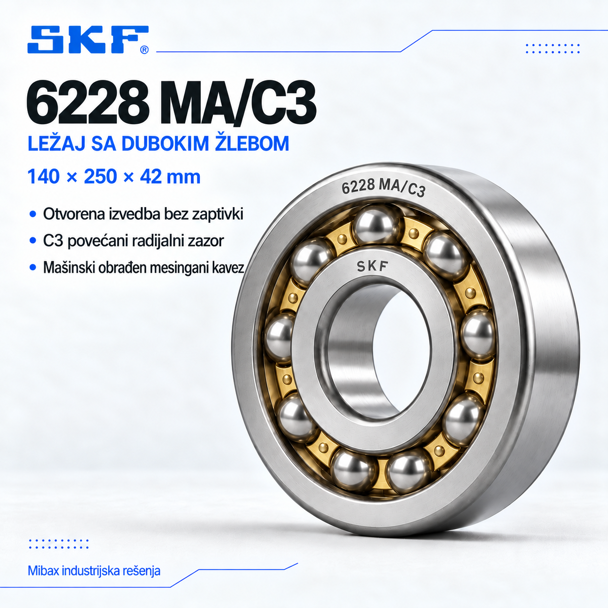 Lezaj SKF 6228 MA/C3