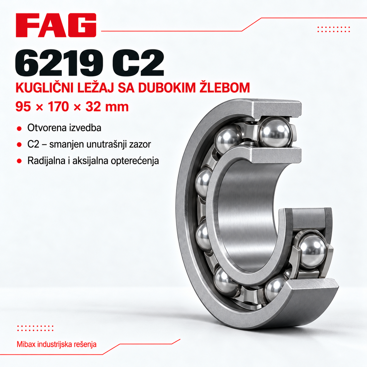 Lezaj FAG 6219 C2