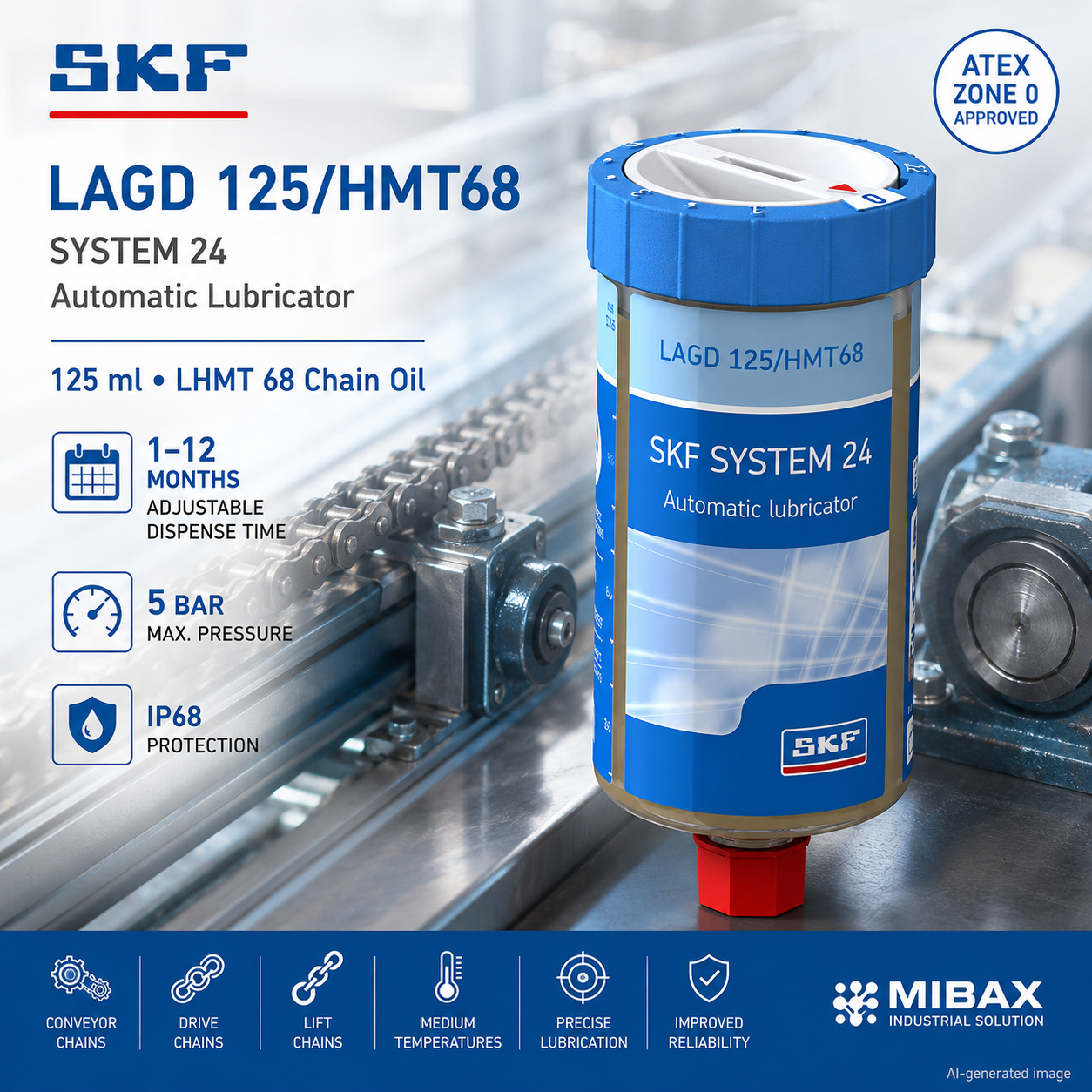 Automatski lubrikator SKF LAGD 125/HMT68