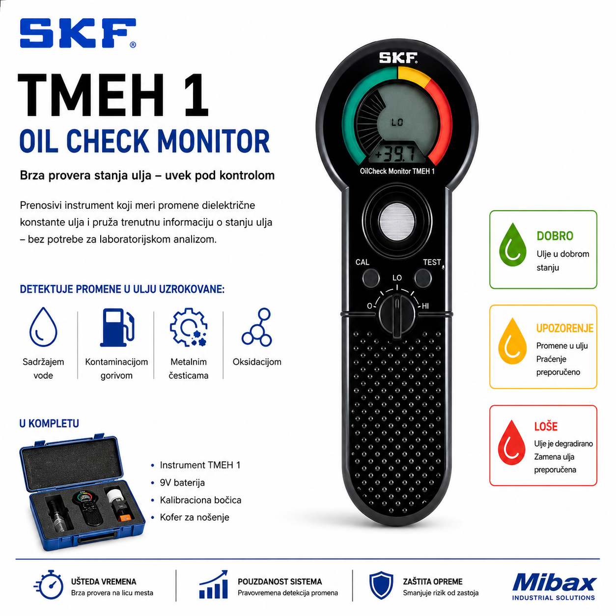 SKF TMEH 1 Oil Check Monitor – uređaj za proveru stanja ulja