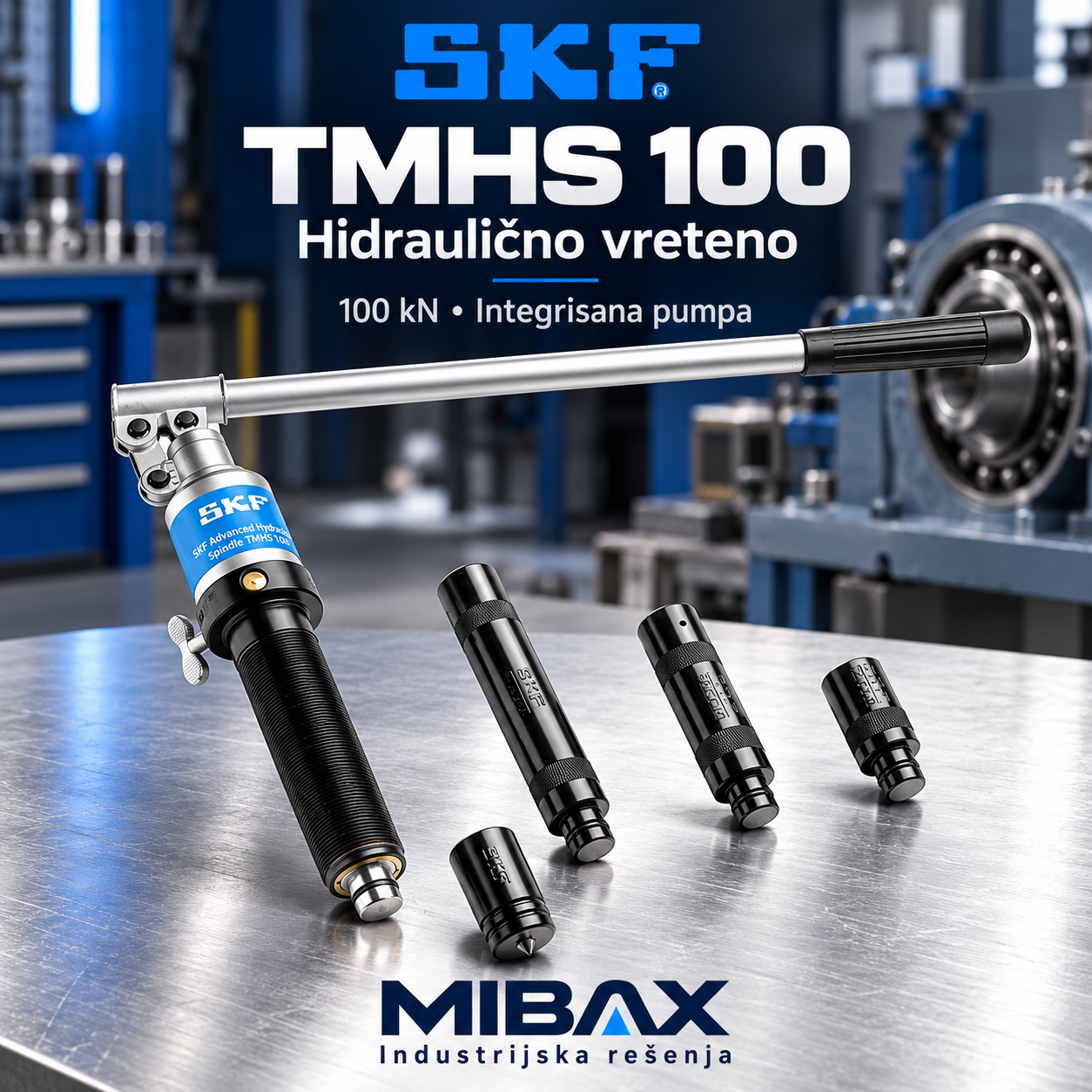 SKF TMHS 100 – hidraulično vreteno sa integrisanom pumpom