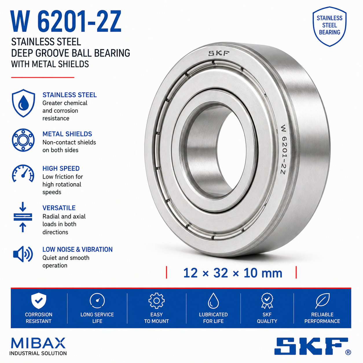 Lezaj SKF W 6201-2Z