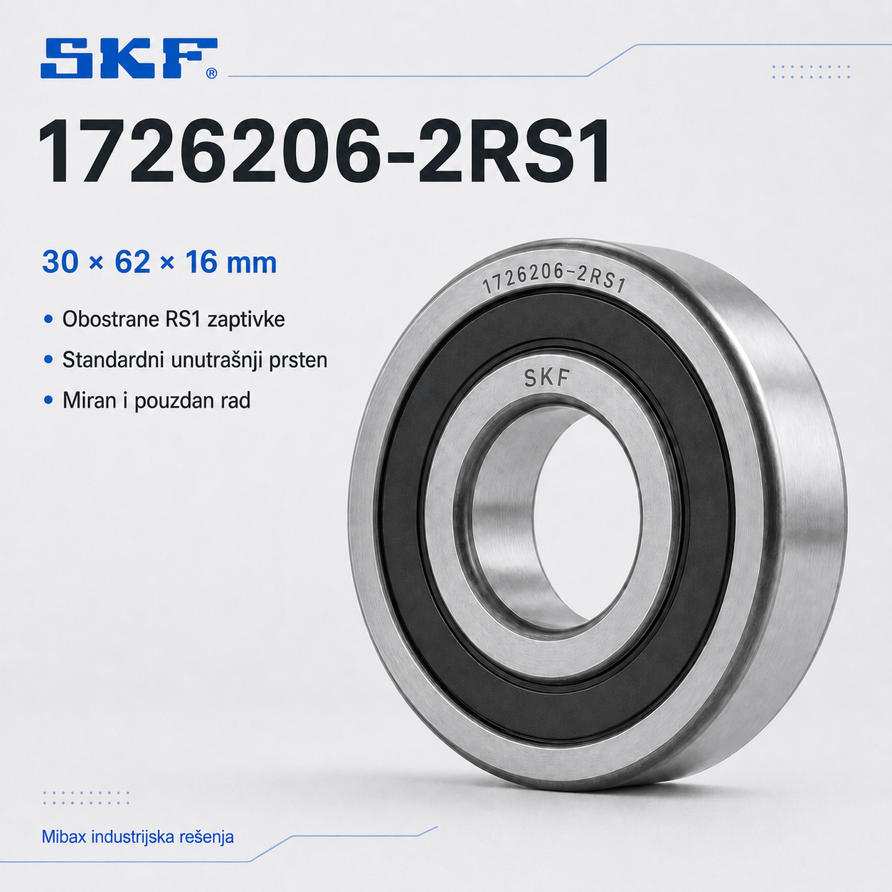 Lezaj SKF 1726206-2RS1
