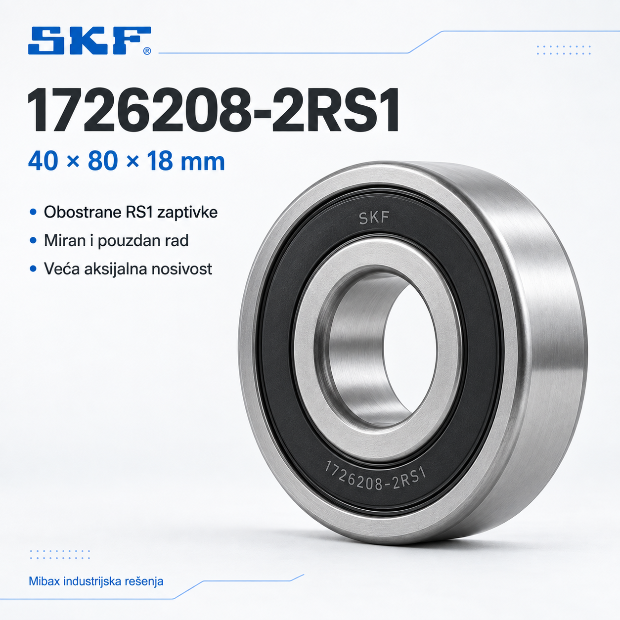 Lezaj SKF 1726208-2RS1