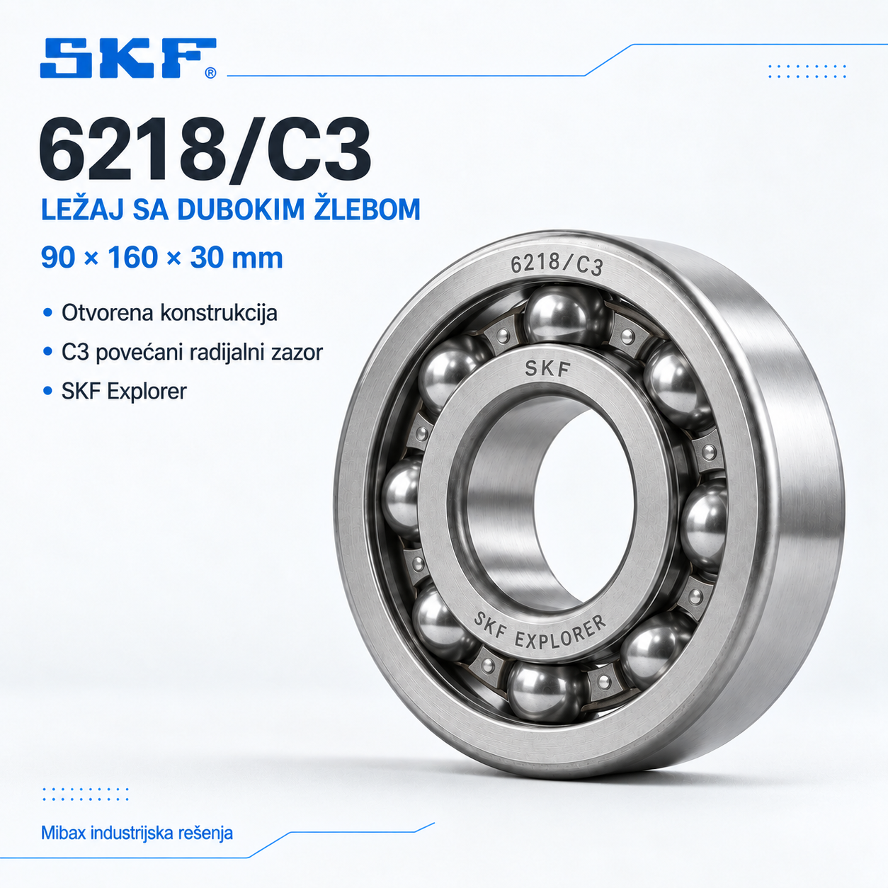 Lezaj SKF 6218/C3