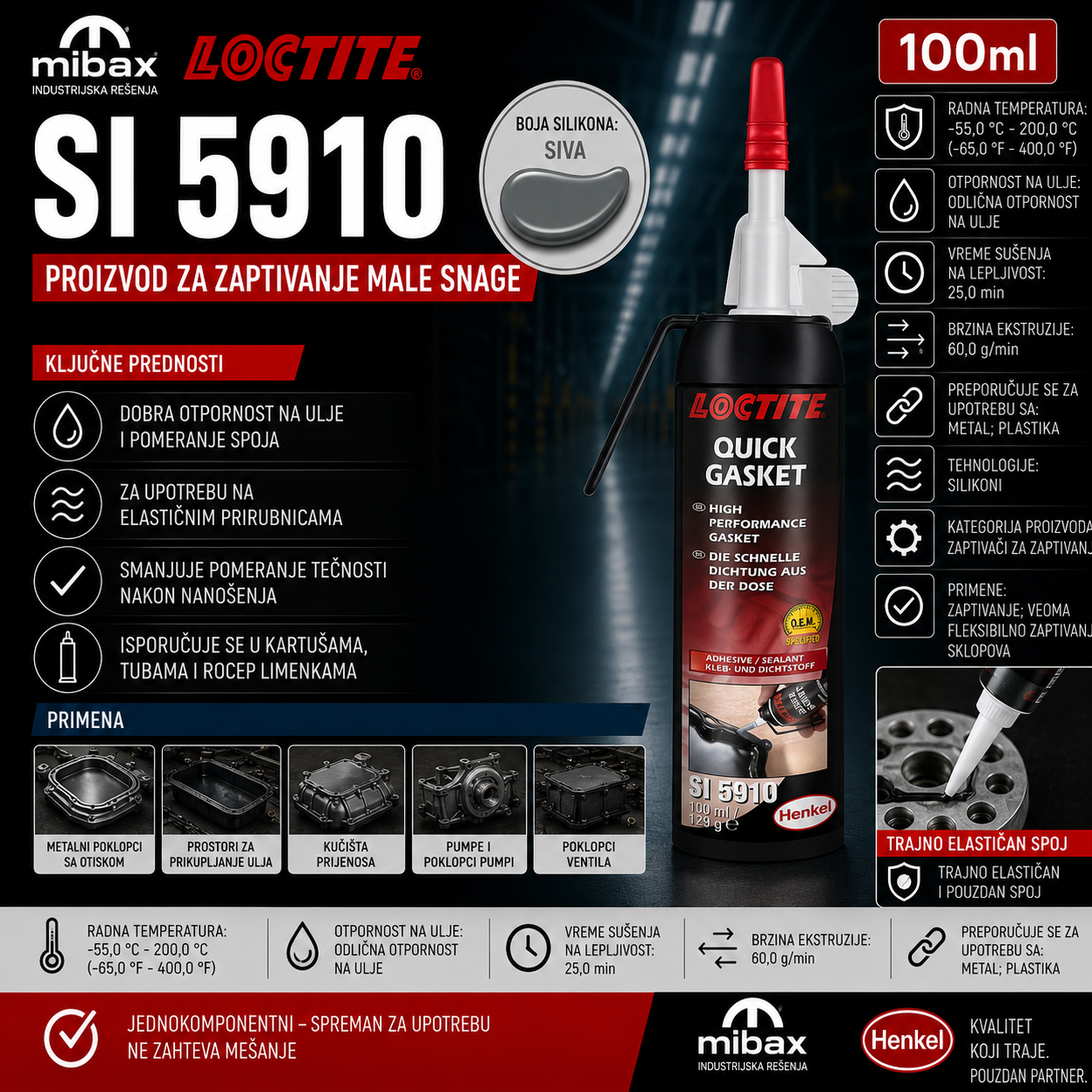 LOCTITE SI 5910 100ML