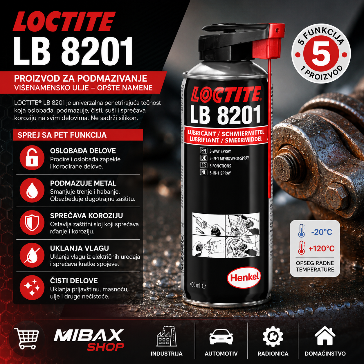 LOCTITE LB 8201 400ML