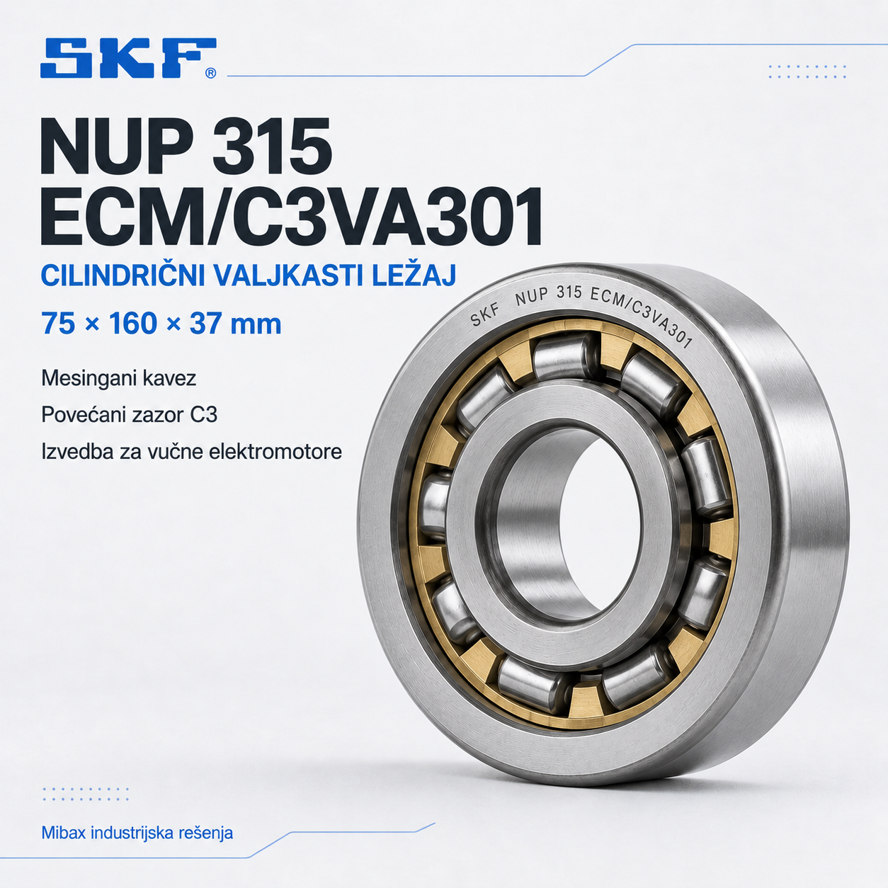 Lezaj SKF NUP 315 ECM/C3VA301