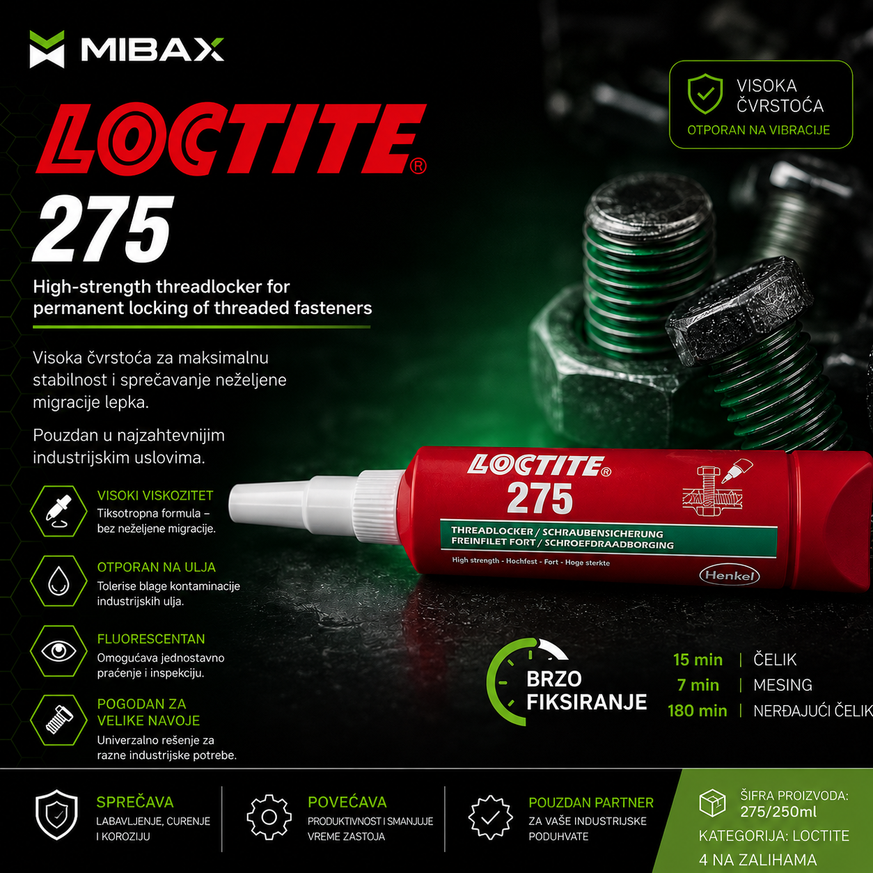 LOCTITE 275 250ML