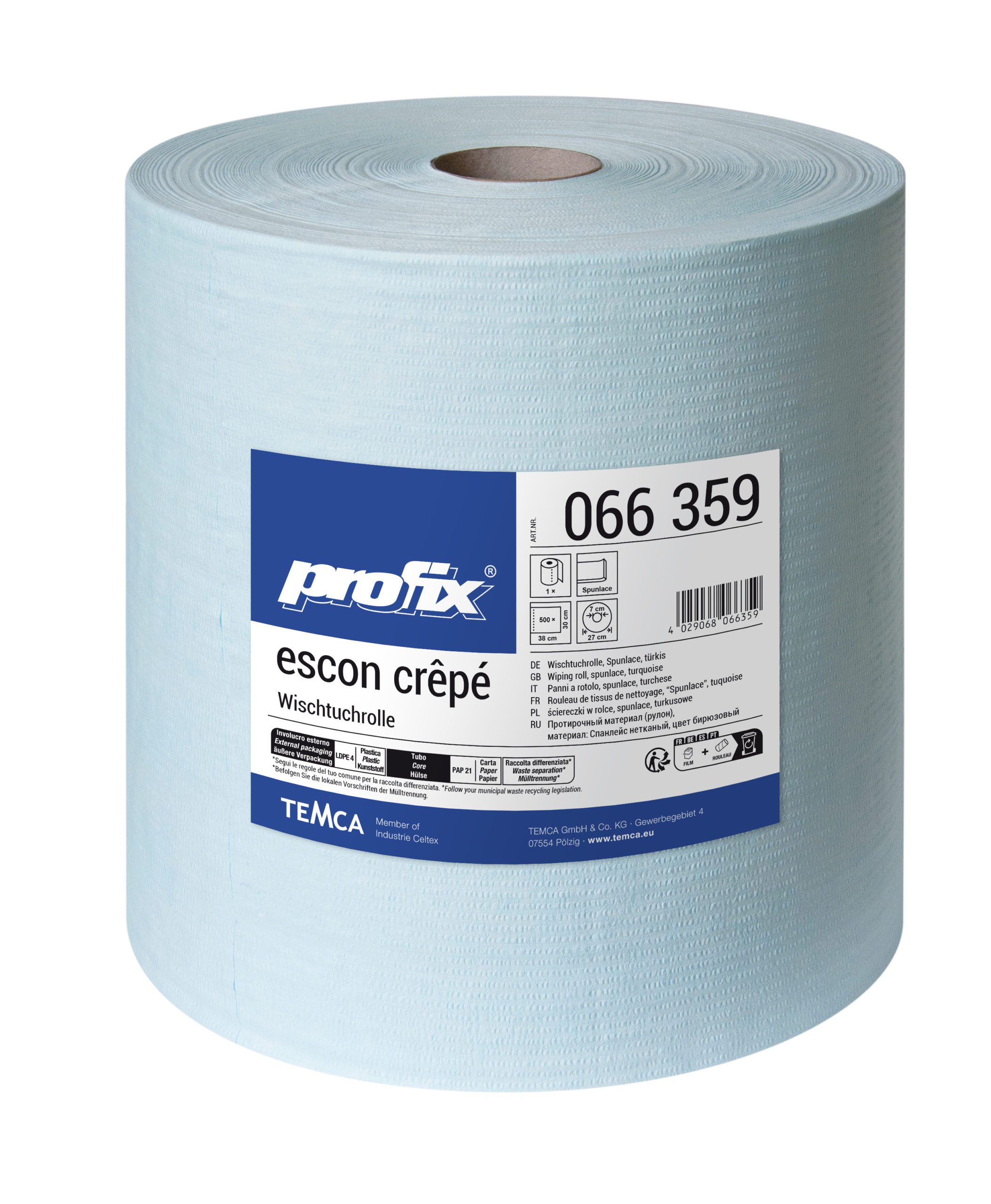 Temca 066359 Industrijski ubrus tirkiz – tekstil+celuloza     28×30 cm