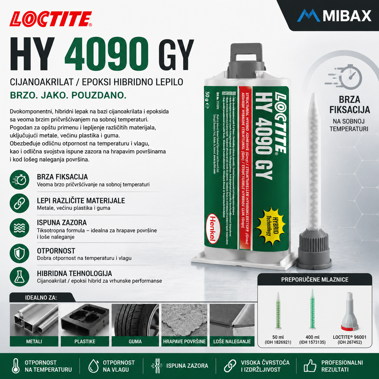 LOCTITE HY 4090 CR50G