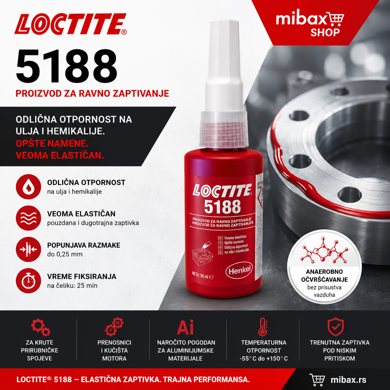 Loctite 5188 Proizvod za ravno zaptivanje