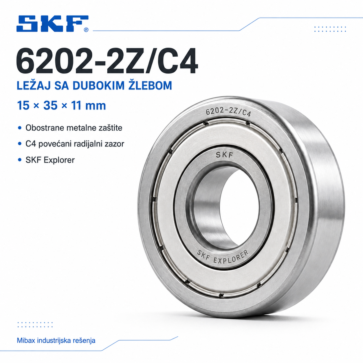 Lezaj SKF 6202-2Z/C4