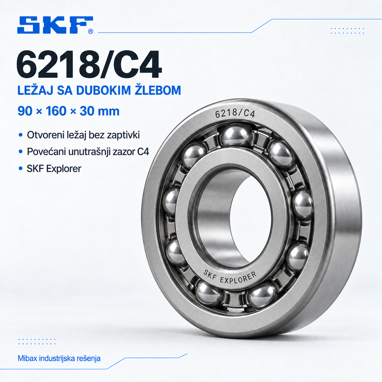 Lezaj SKF 6218/C4