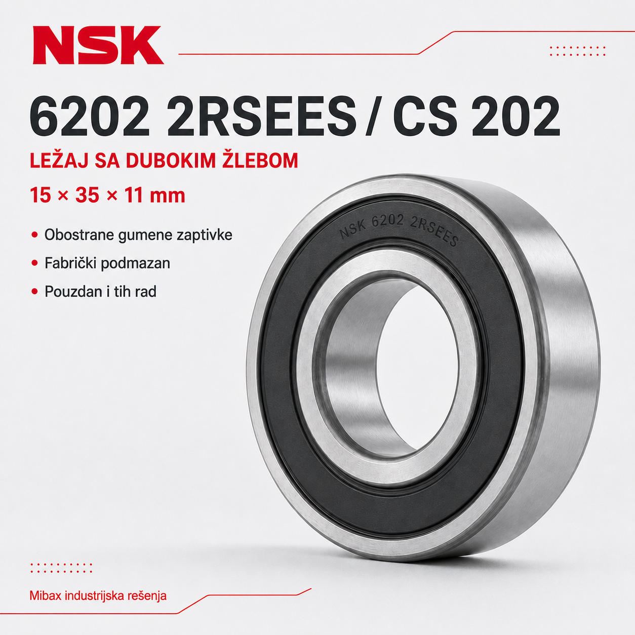 Lezaj NSK 6202 2RSEES / CS 202