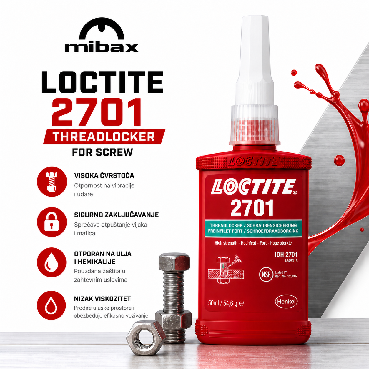 LOCTITE 2701 50ML