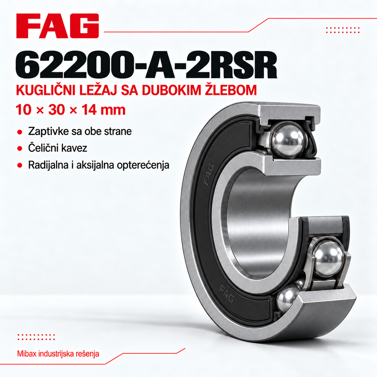 Lezaj FAG 62200 A-2RSR