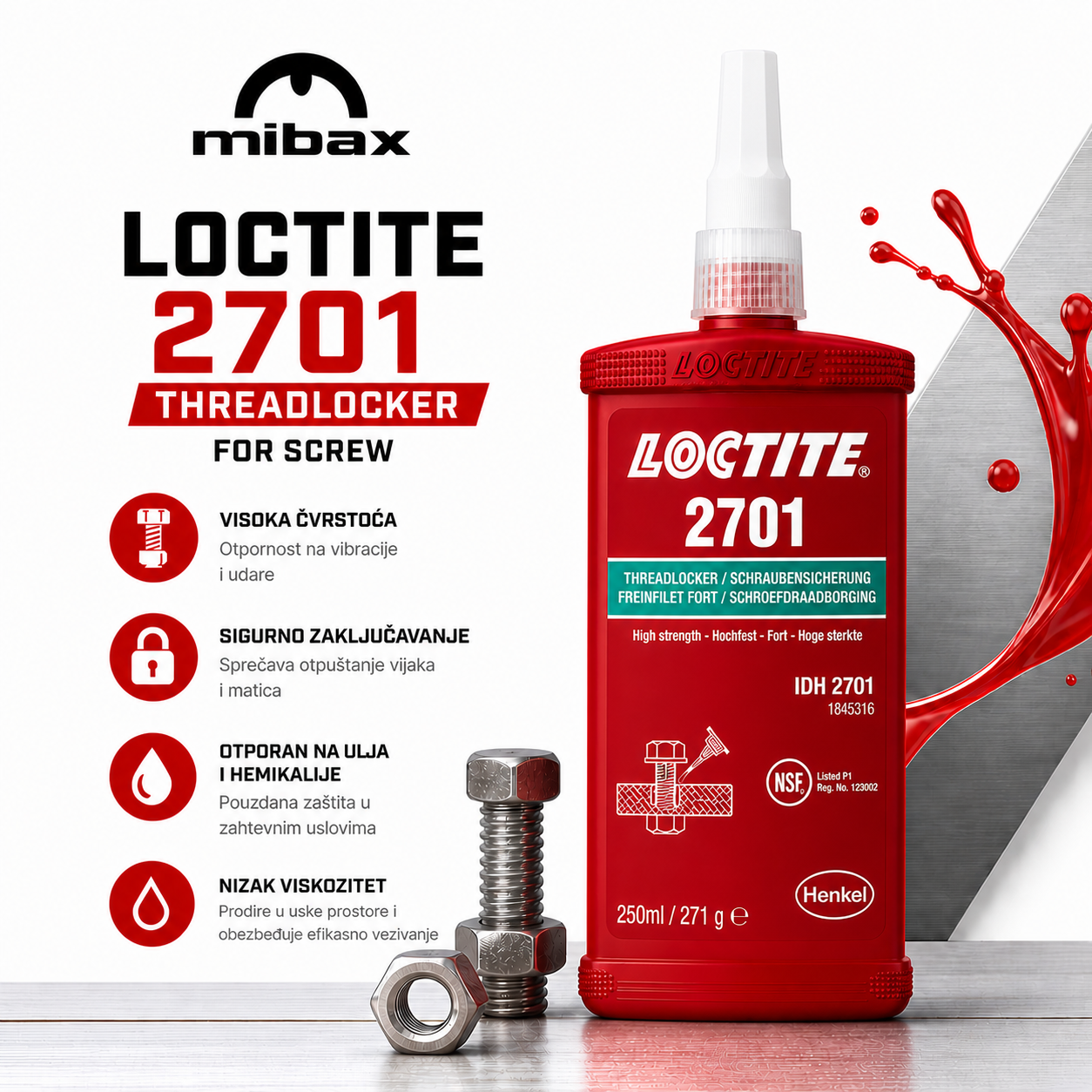 LOCTITE 2701 250ML