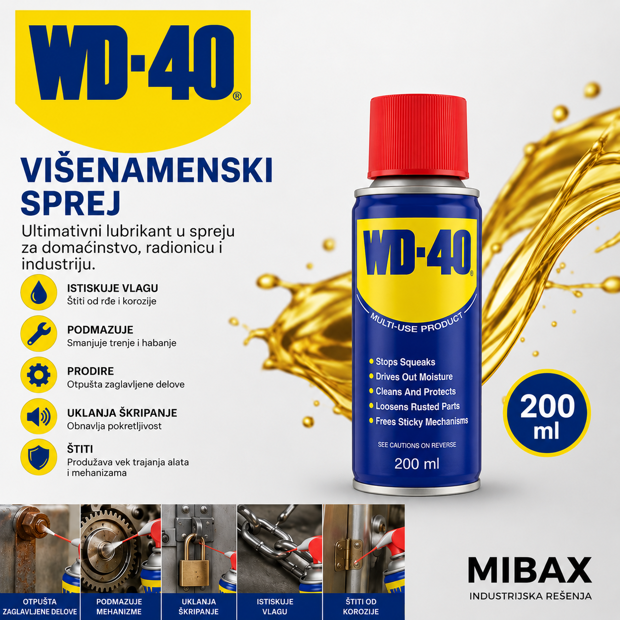 WD 40 visenamenski sprej 200ml