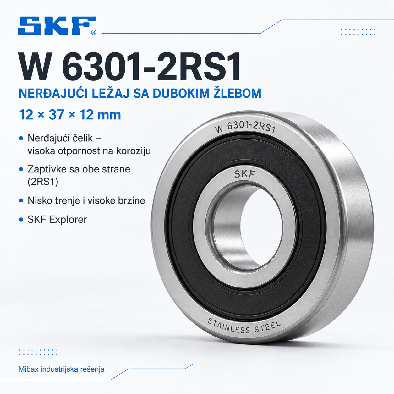 Lezaj SKF W 6301-2RS1