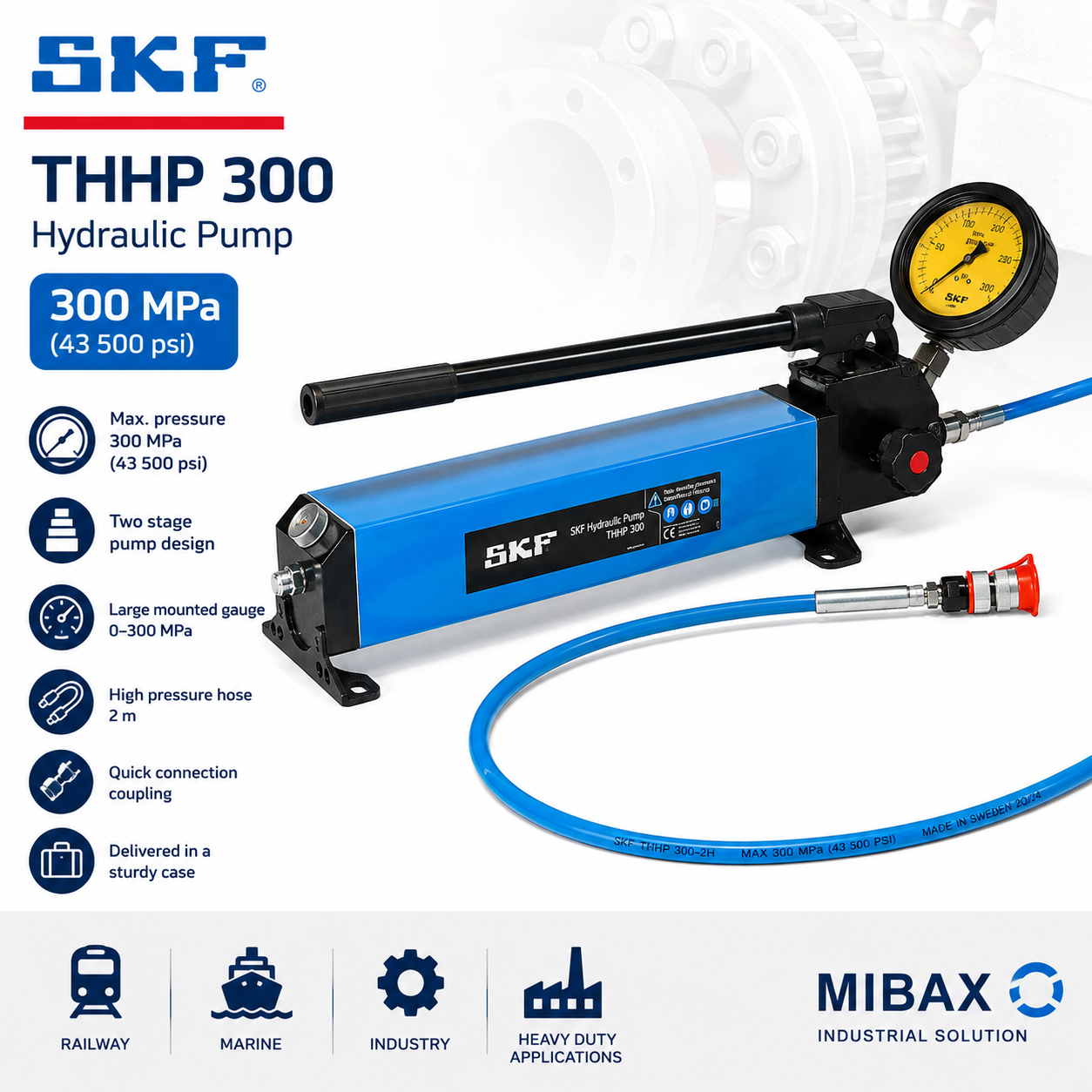 SKF THHP 300 ručna hidraulična pumpa visokog pritiska 300 MPa