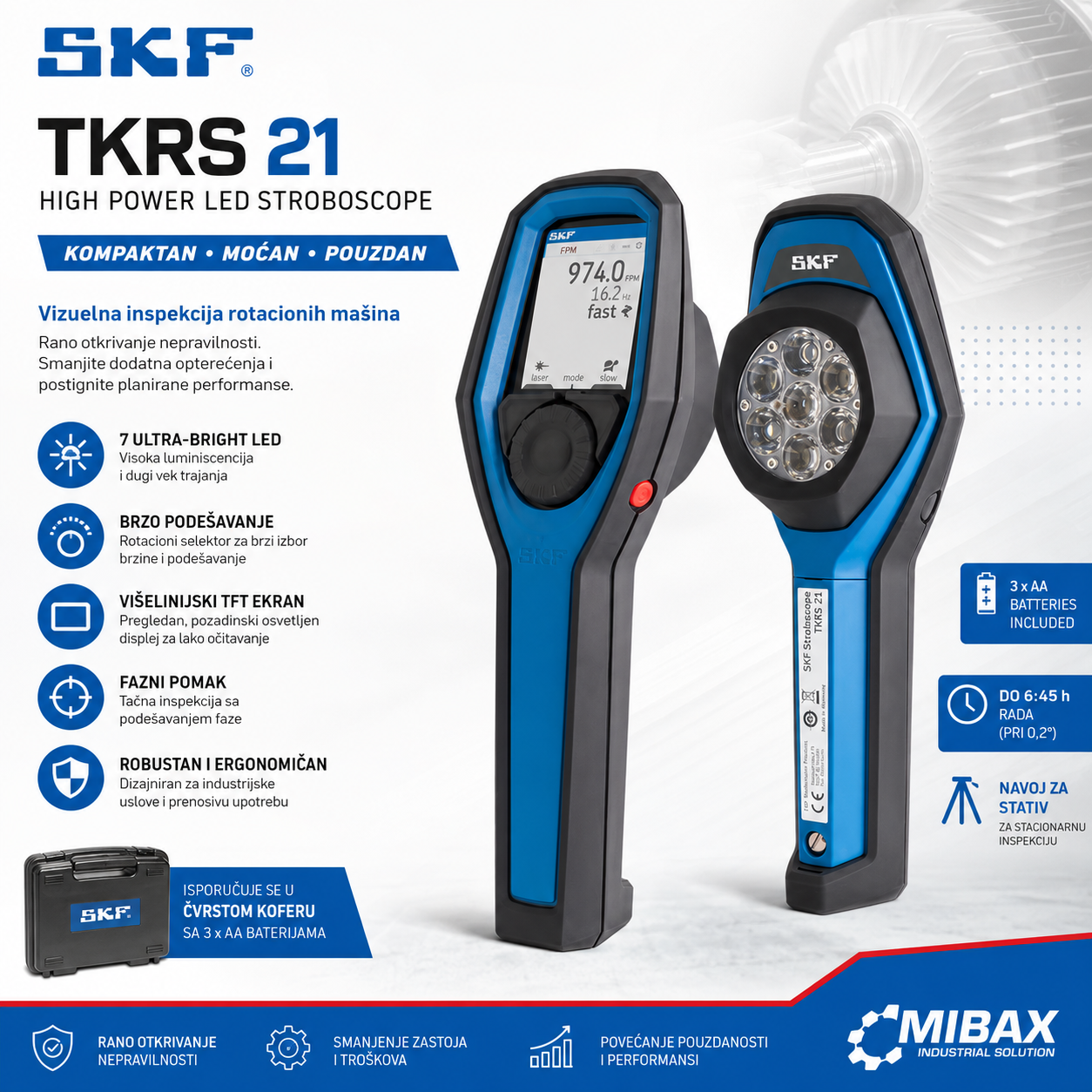 TKRS 21 SKF LED stroboskop velike snage