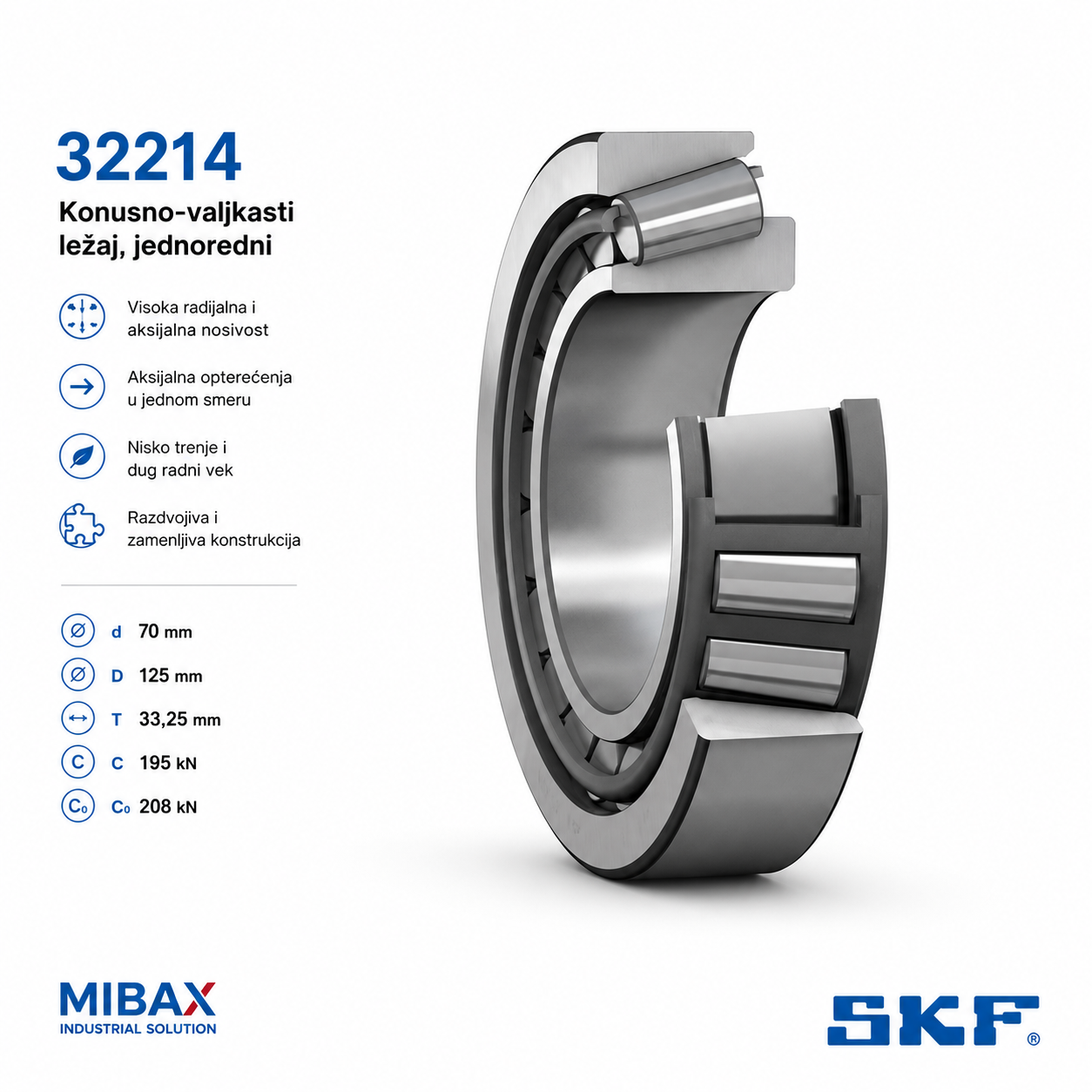 Lezaj SKF 32214