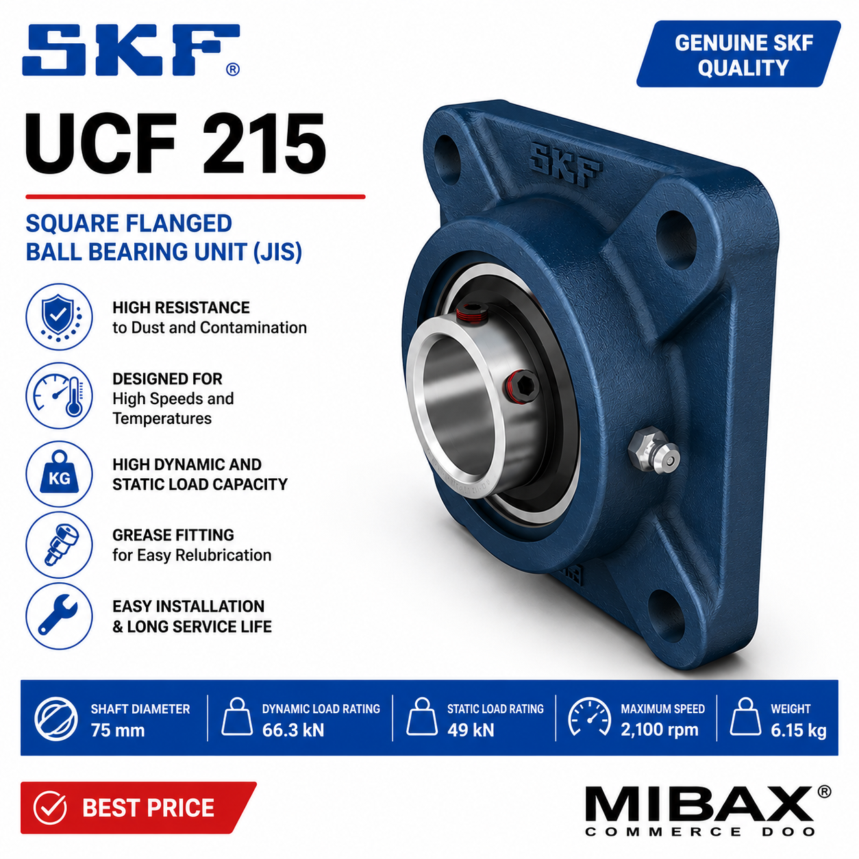 Lezajna jedinica SKF UCF 215