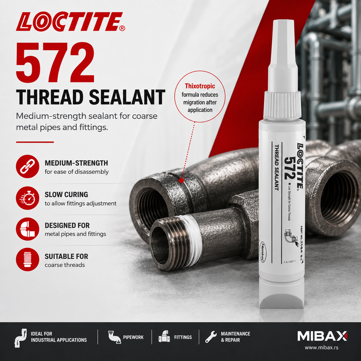 LOCTITE 572 250ml