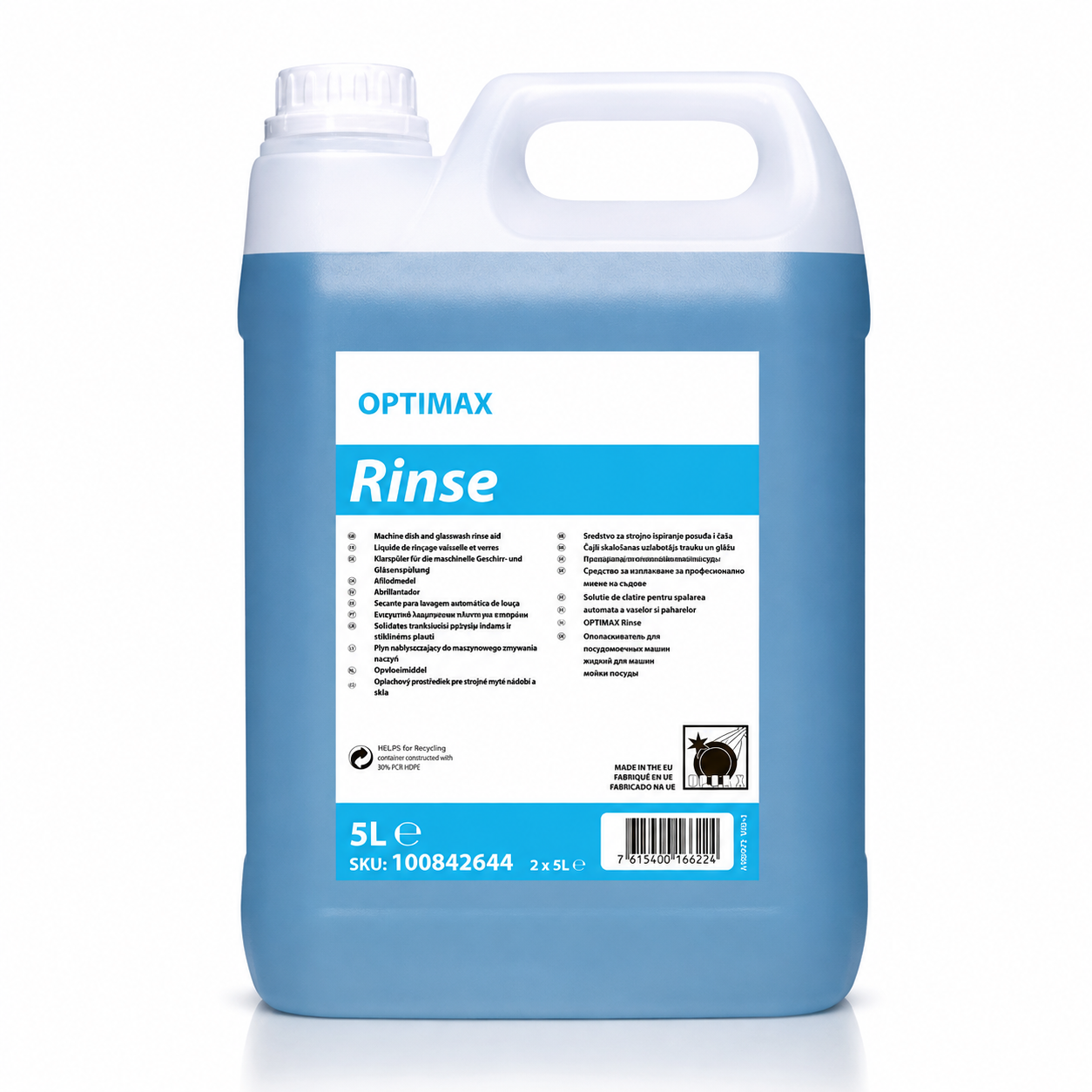 OPTIMAX Rinse 5L – sredstvo za mašinsko ispiranje posuđa