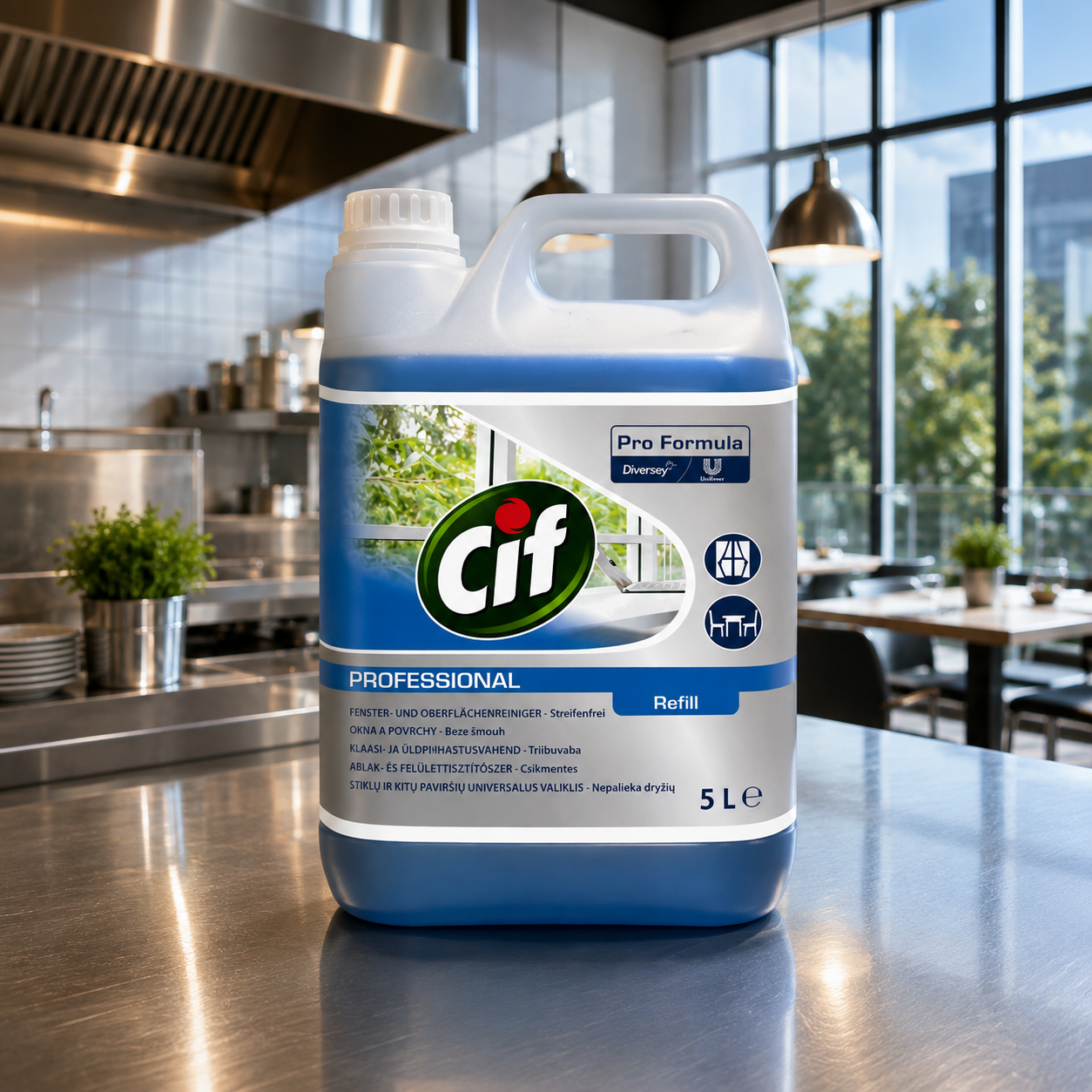 Cif Pro Formula Glass & Multi Surface 5L – sredstvo za staklo i površine