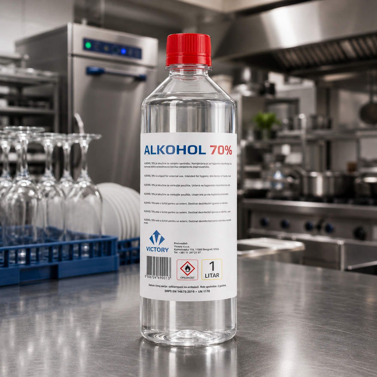Victory Alkohol 70% 1L – sredstvo za dezinfekciju ruku i površina