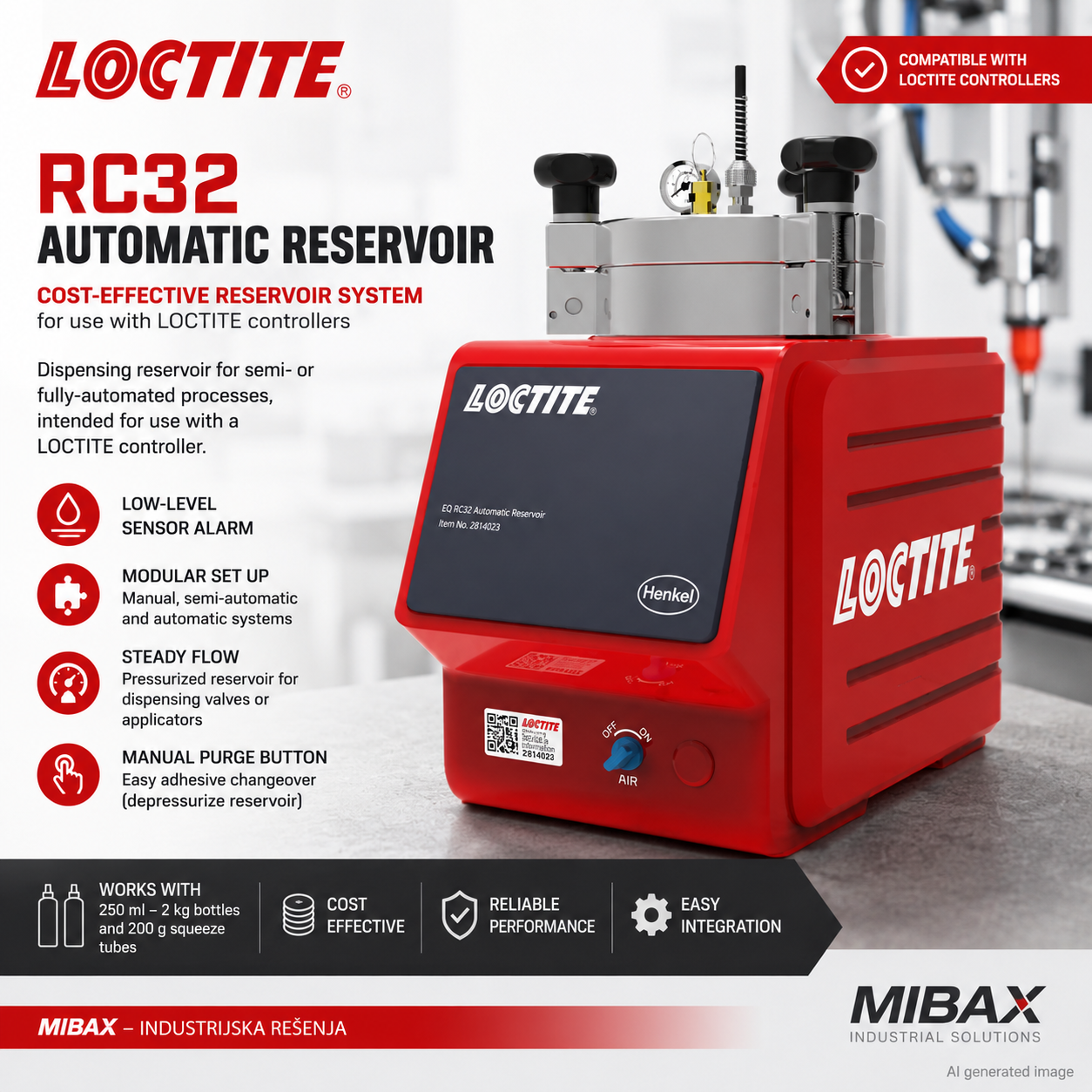LOCTITE® RC32 Automatic Reservoir