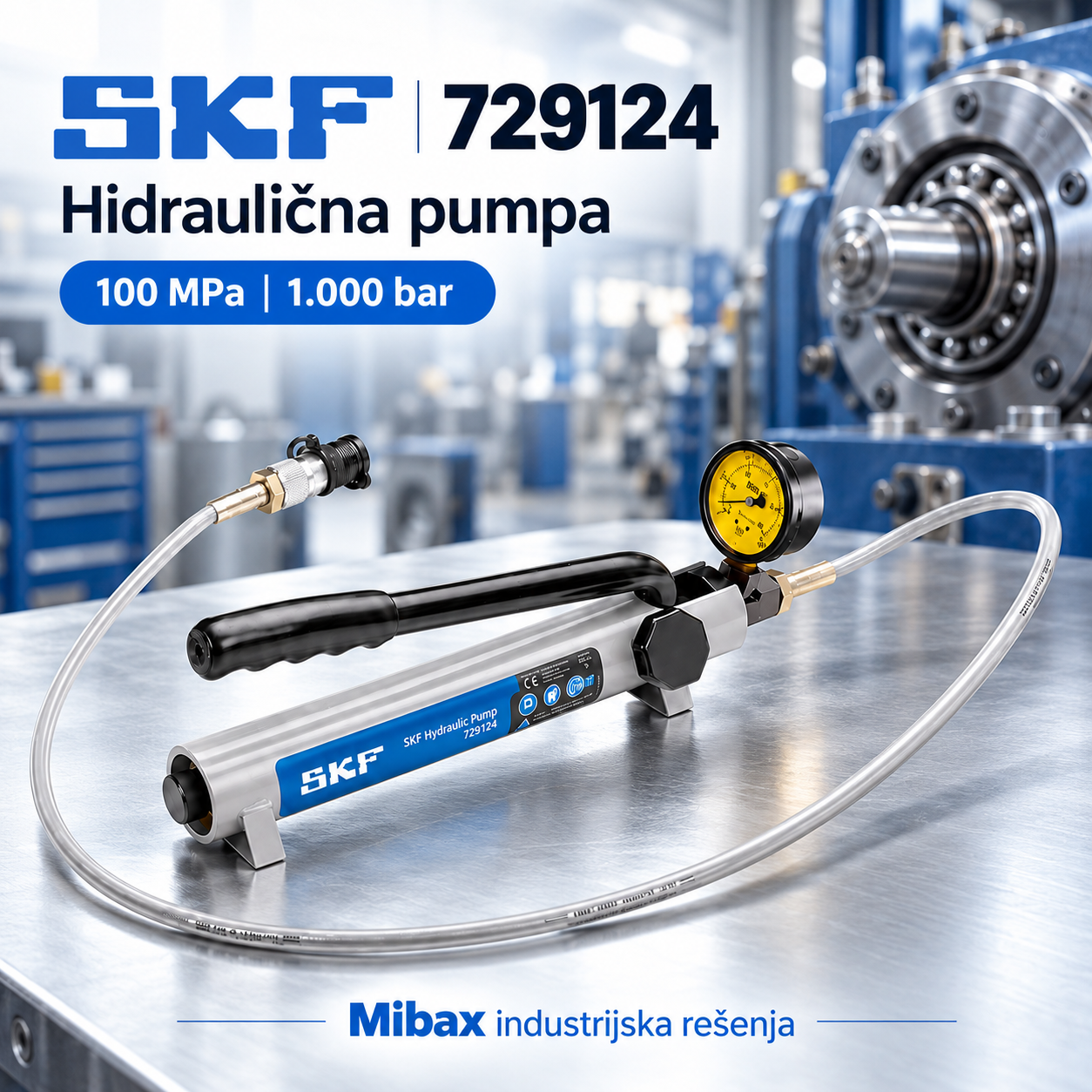 SKF 729124 – Hidraulična pumpa, 100 MPa
